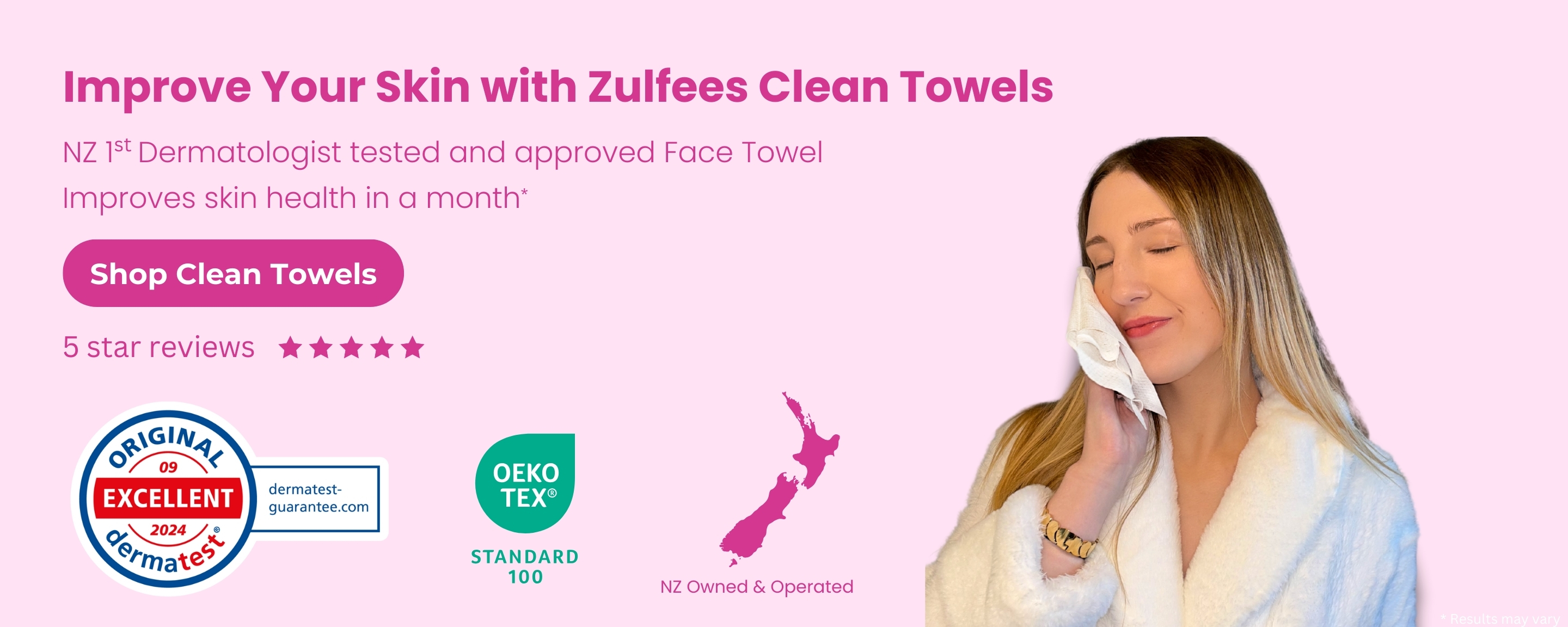 Improve your skin with Zulfees Clean Towels